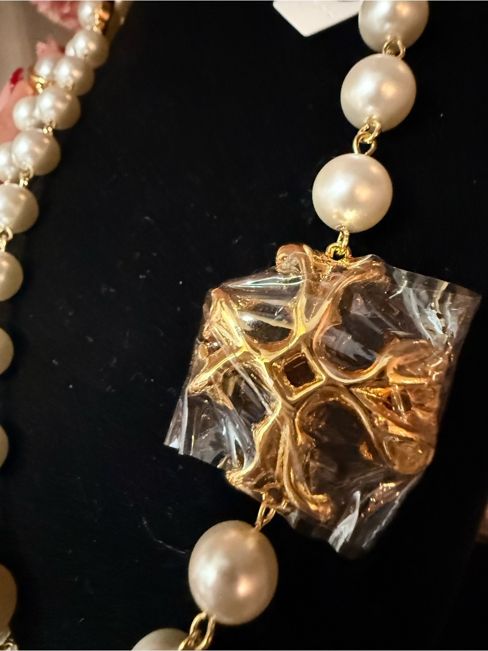 Tory Burch Gold-Tone Faux Pearl Long Necklace - Picture 4 of 6